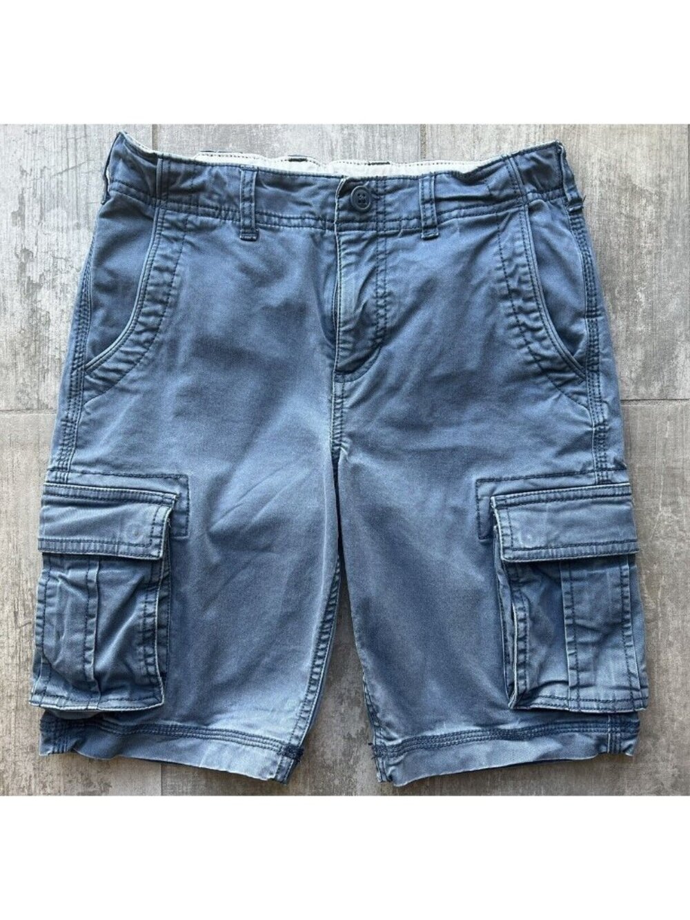 Gap Kids Boys Youth Cargo Shorts Navy Blue Casual School 8 Husky Everyday Cotton